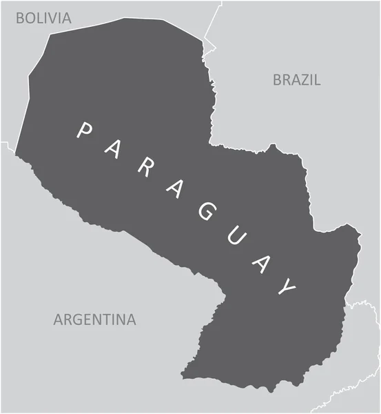 Парагвай область карта — стоковий вектор