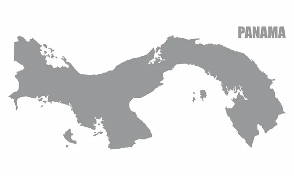 Mapa de silueta de Panamá — Archivo Imágenes Vectoriales
