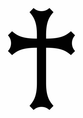 Siriac çapraz koyu siluet