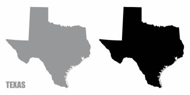 Texas silüeti haritaları