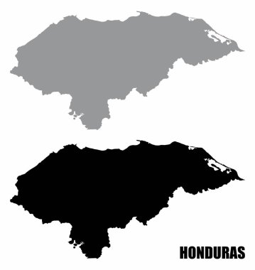 Honduras siluet haritaları