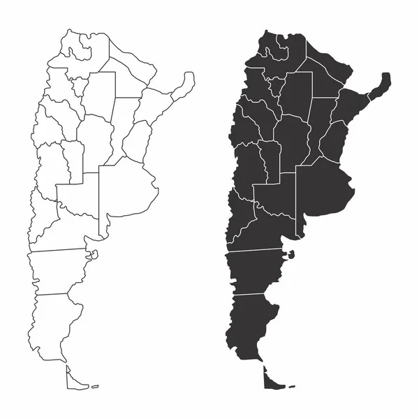 Karten der argentinischen Provinzen — Stockvektor