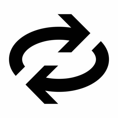 Siyah Yineleme simgesi