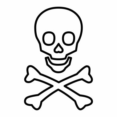 Çizgi kafatası simgesi