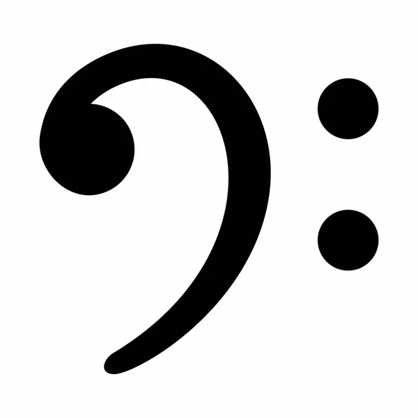 F-clef symbool — Stockvector