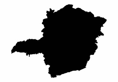 Minas Gerais Devlet siluet haritası