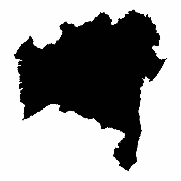 Χάρτης σιλουέτας State Bahia — Διανυσματικό Αρχείο