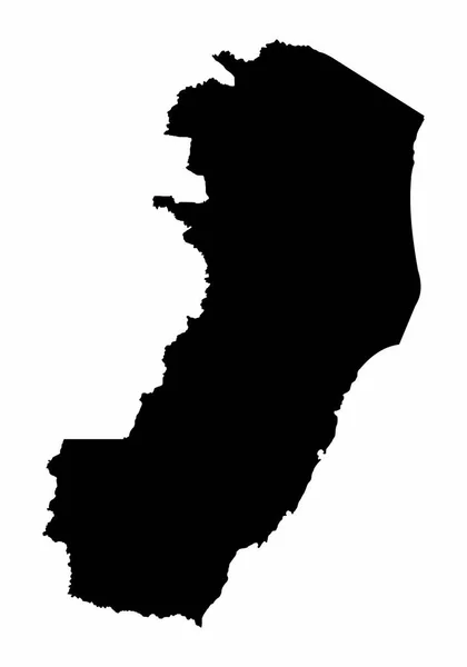 Mapa silhueta do Estado do Espírito Santo —  Vetores de Stock