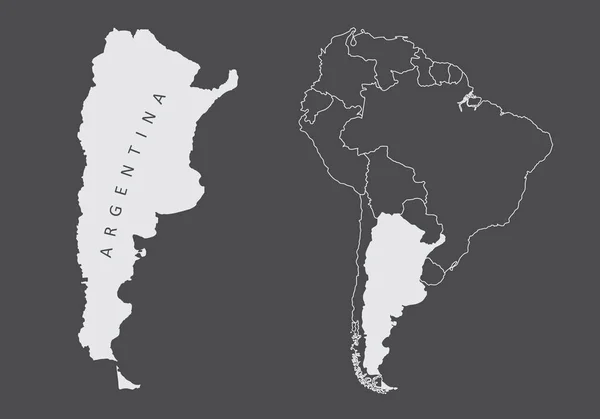 Argentinien Südamerika — Stockvektor