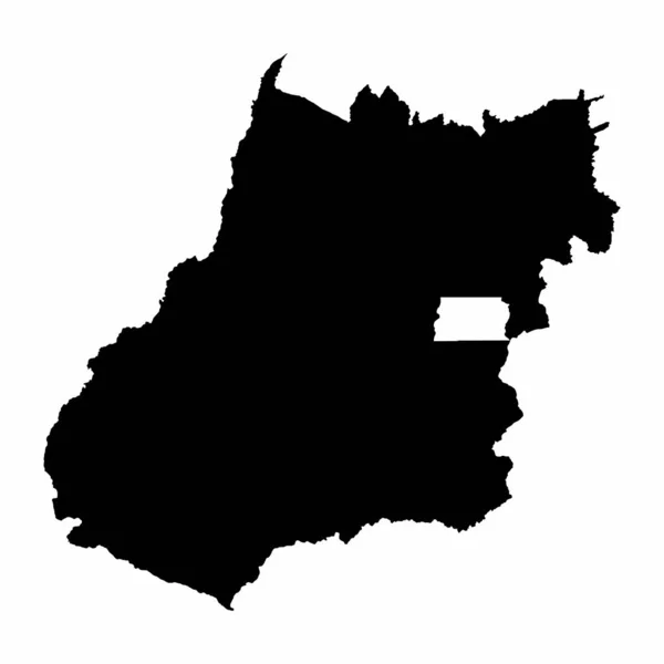 Mapa silhueta do estado de Goiás — Vetor de Stock