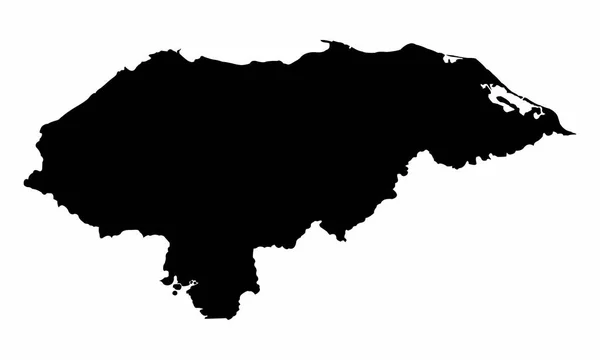 Carte de la silhouette Honduras — Image vectorielle