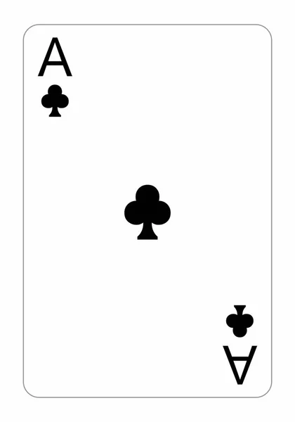 Ace of Clubs'da — Stok Vektör