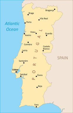 Portekiz bölge haritası