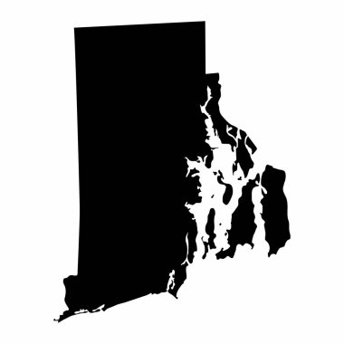 Rhode Island siluet haritası