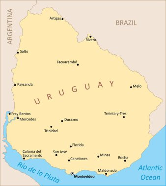 Uruguay bölge haritası