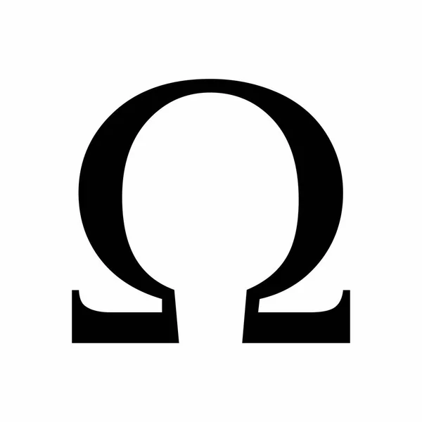 Omega grecki znak — Wektor stockowy