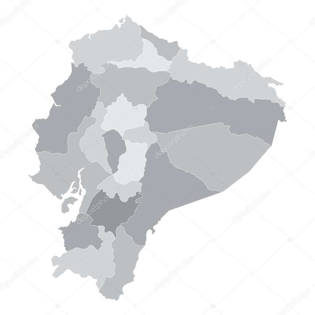 Ecuador regions map