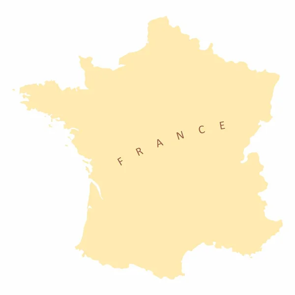 Γαλλία Χάρτης σιλουέτας — Διανυσματικό Αρχείο