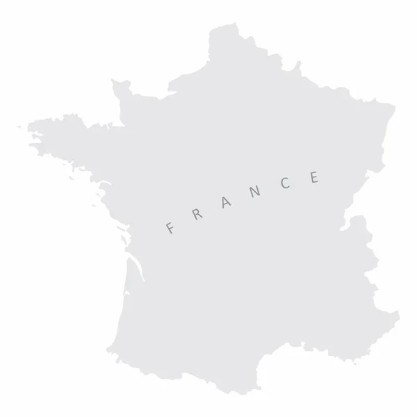 Frankreich Silhouette Karte — Stockvektor