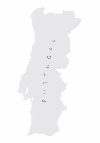 Mapa de silueta de Portugal — Vector de stock