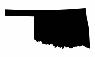 Oklahoma State siluet haritası