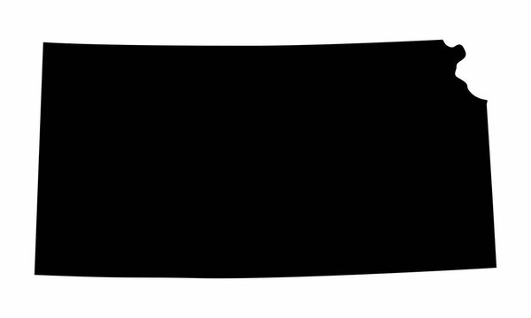 Силуэт штата Канзас
