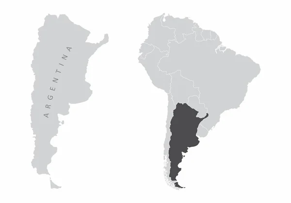 Argentine Amérique du Sud — Image vectorielle