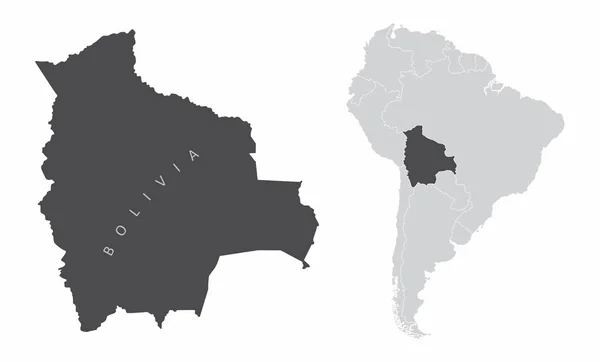 Bolivie Amérique du Sud — Image vectorielle