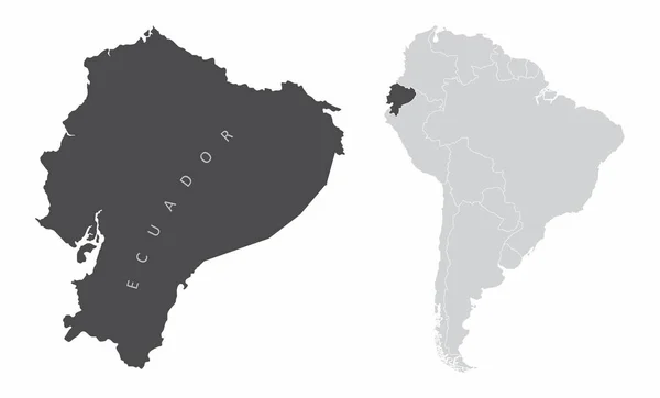 Ecuador Sydamerika — Stock vektor