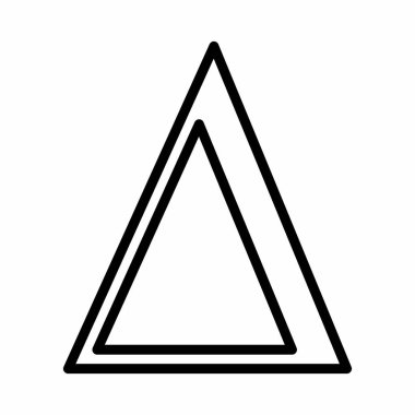 Delta işareti illüstrasyon