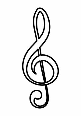 Tiz Clef işareti illüstrasyon