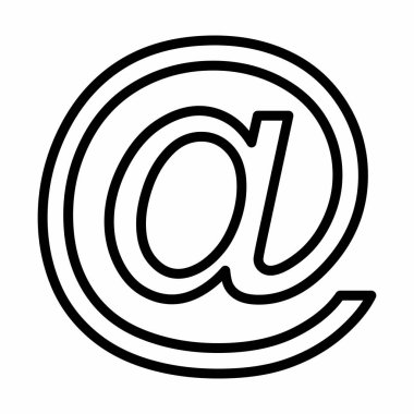 E-posta işareti illüstrasyon