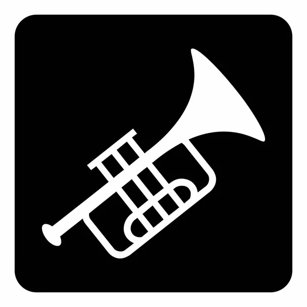 Trumpet icon illustration — Stock Vector