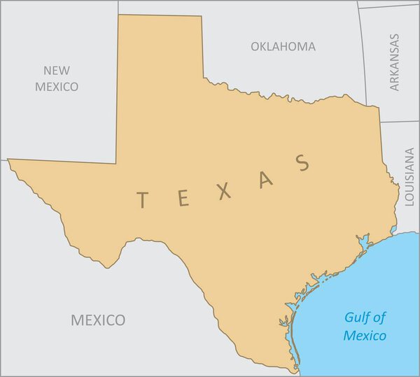 Texas region map