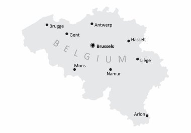 Belgium cities map