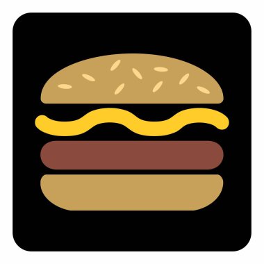 Burger renkli simge