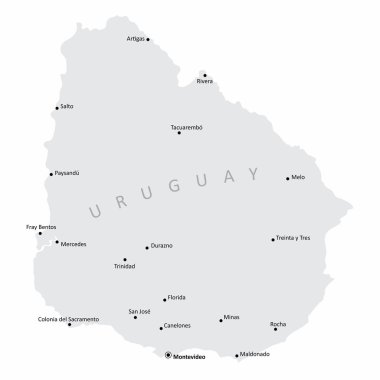 Uruguay şehir haritası