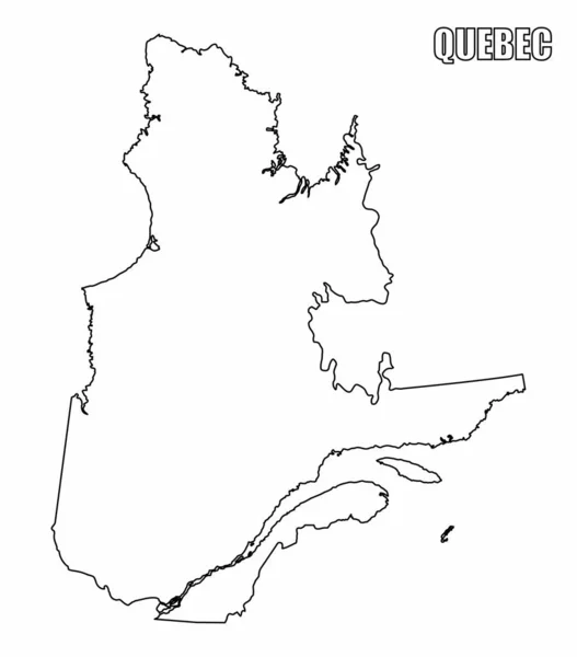 План провинции Квебек — стоковый вектор
