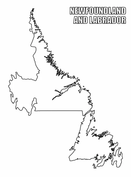 План Ньюфаундленда и Лабрадора — стоковый вектор