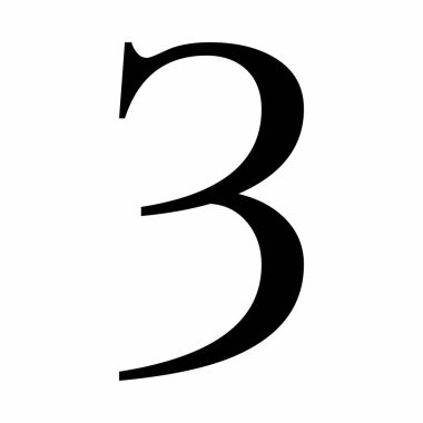 Beyaz arkaplanda Latin Yogh harf simgesi