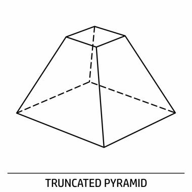 Beyaz arkaplanda bir Kısıtlanmış Piramit ana hatları simgesi