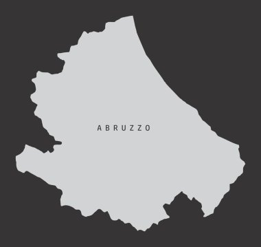 Abruzzo bölgesi haritası