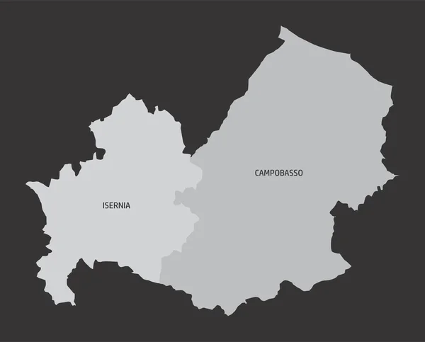 Plattegrond Molise regio — Stockvector