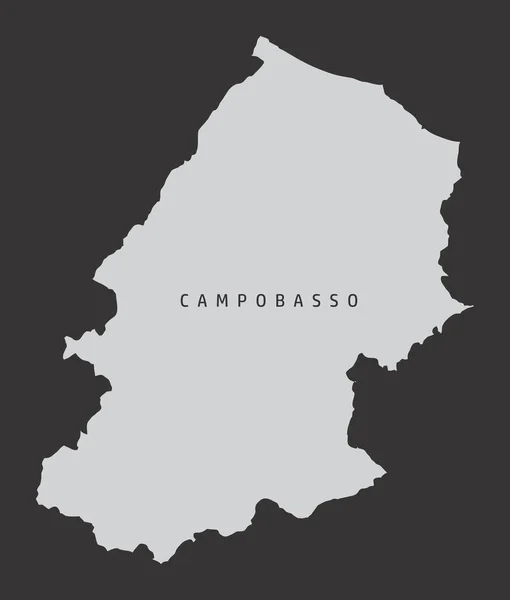 Campobasso provincia mapa — Vector de stock
