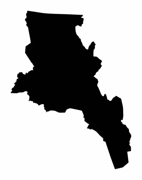 Carte Silhouette Sombre Province Catamarca Isolée Sur Fond Blanc Argentine — Image vectorielle