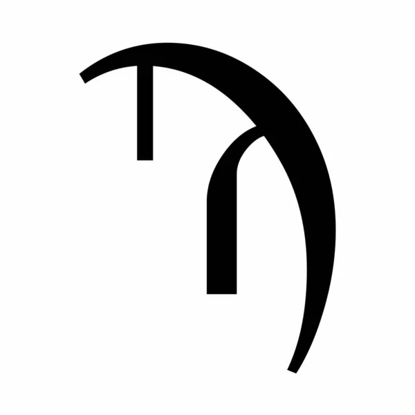 白色背景上的Sampi希腊符号 — 图库矢量图片