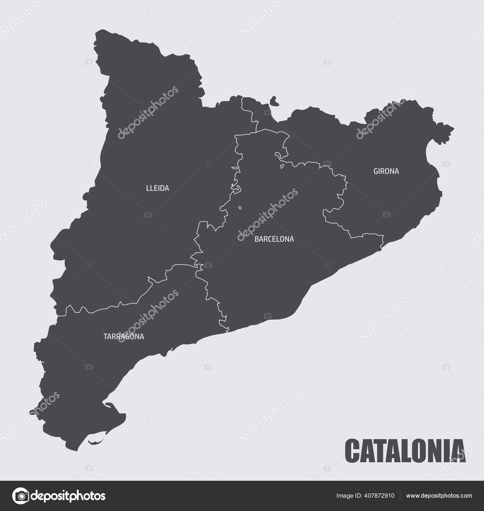 colorida Portugal mapa com regiões e a Principal cidades. vetor