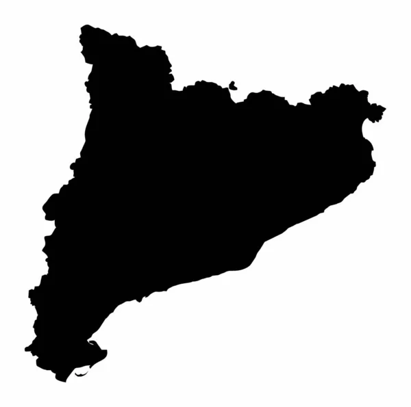 Plattegrond Catalonië — Stockvector