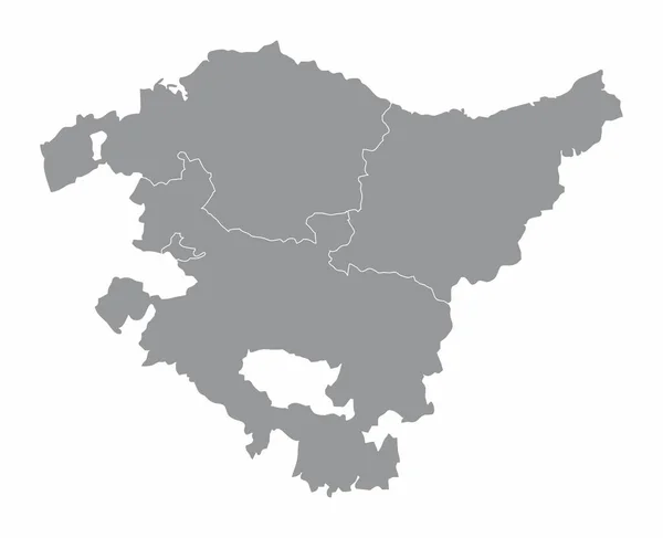 Plattegrond Baskenland — Stockvector