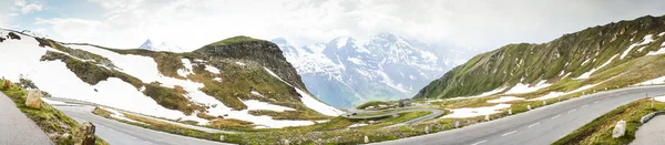 Vista Panorâmica Para Grossglockner High Alpine Road Áustria — Fotografia de Stock